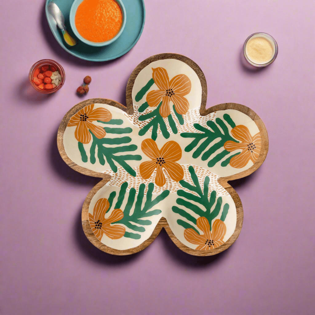 Flower Wooden Platter - iROCHiPlatter