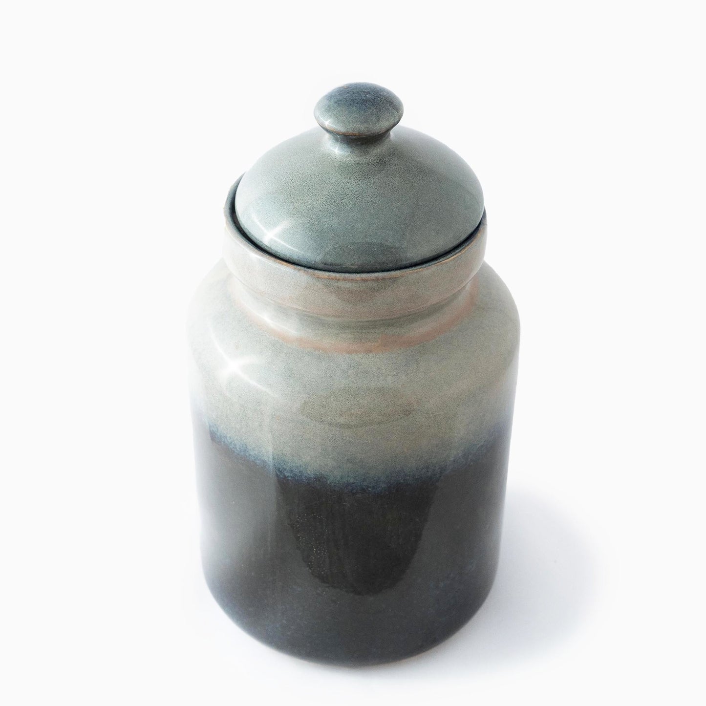 Glazed Blue Barni Jar - iROCHiJar