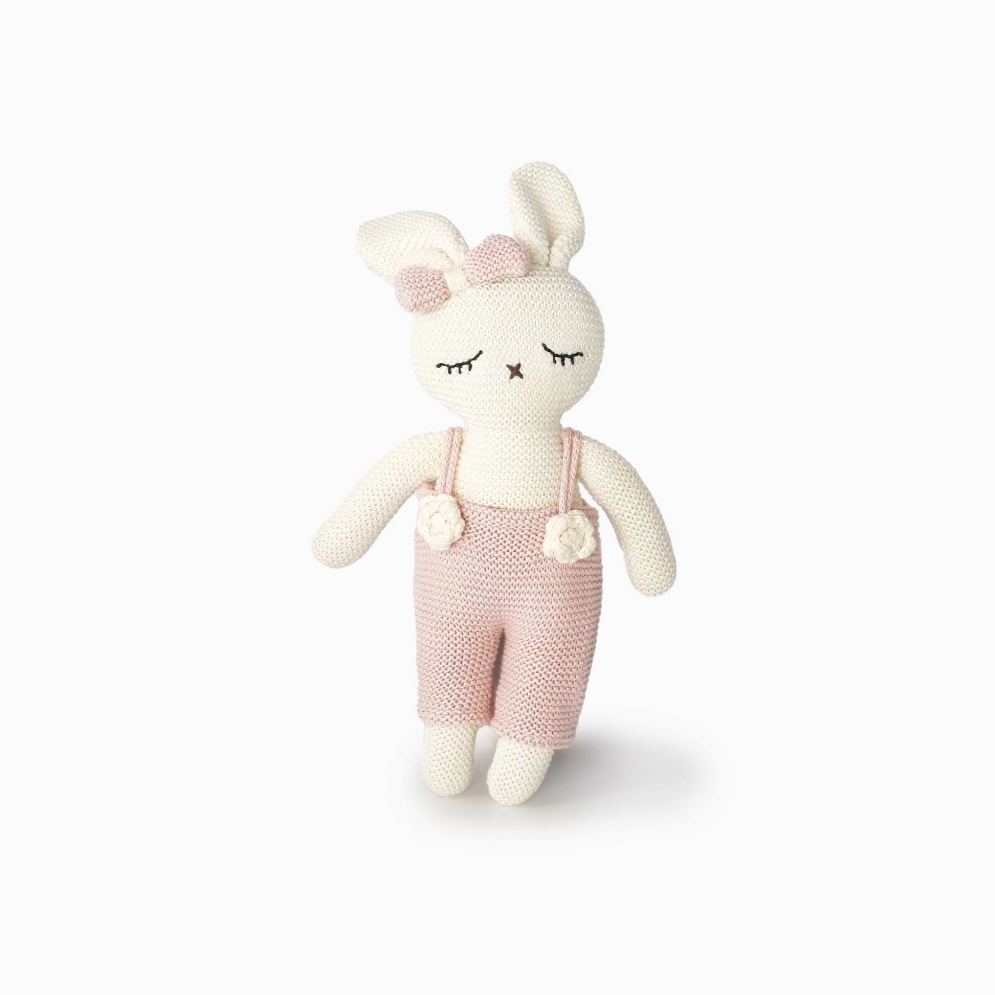 Pink Buddy Doll Knitted Stuffed Soft Toy - iROCHiSoft Toy