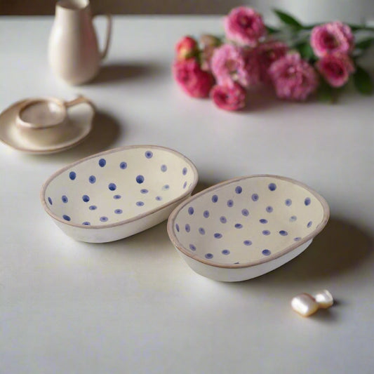 Polka Dot Ceramic Plate - iROCHiPlates